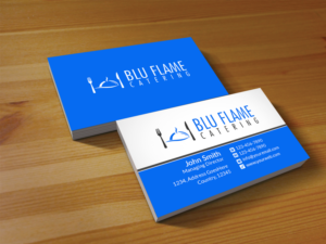 Letterhead Design by Creations Box 2015 for Blu Flame Catering INC | Design: #10304199