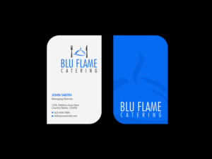 Letterhead Design by Creations Box 2015 for Blu Flame Catering INC | Design: #10304200