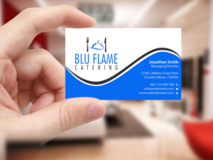 Letterhead Design by Creations Box 2015 for Blu Flame Catering INC | Design: #10304210
