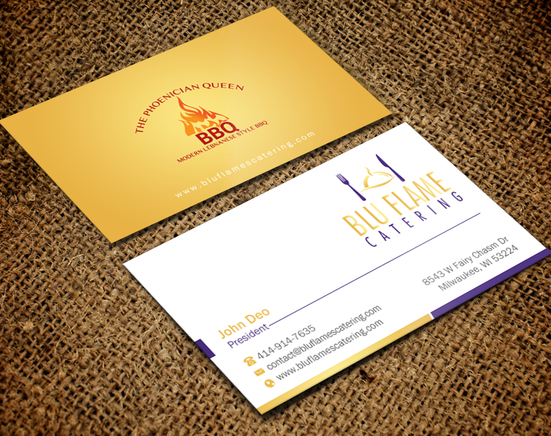 Diseño de Membrete por Brand aid para Blu Flame Catering INC | Diseño #10302026