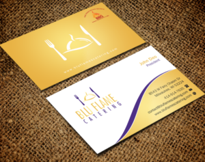 Letterhead Design by Brand aid for Blu Flame Catering INC | Design: #10302028