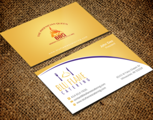 Letterhead Design by Brand aid for Blu Flame Catering INC | Design: #10302029