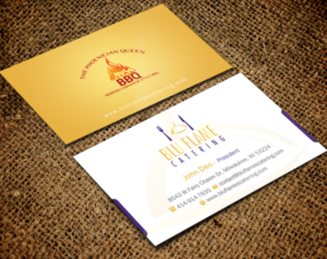 Letterhead Design by Brand aid for Blu Flame Catering INC | Design: #10302030