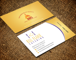 Letterhead Design by Brand aid for Blu Flame Catering INC | Design: #10302031