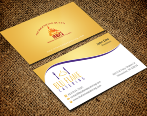 Letterhead Design by Brand aid for Blu Flame Catering INC | Design: #10302037
