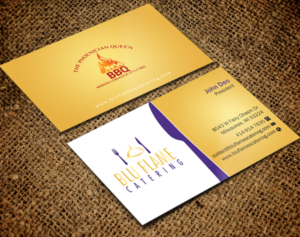 Letterhead Design by Brand aid for Blu Flame Catering INC | Design: #10302040