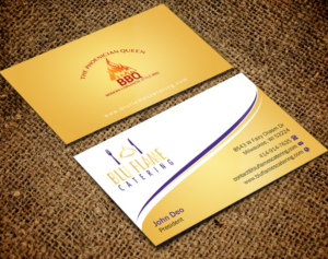 Letterhead Design by Brand aid for Blu Flame Catering INC | Design: #10302043