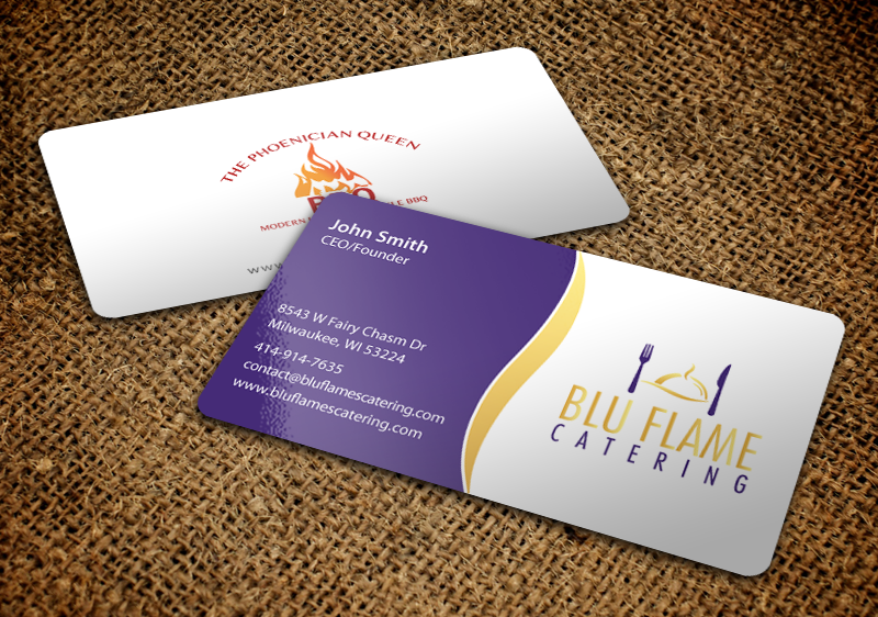 Letterhead Design by chandrayaan.creative for Blu Flame Catering INC | Design #10297466