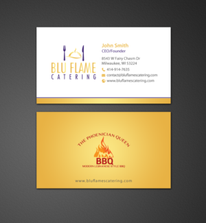 Diseño de Membrete por chandrayaan.creative para Blu Flame Catering INC | Diseño: #10297468