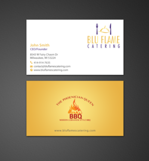 Diseño de Membrete por chandrayaan.creative para Blu Flame Catering INC | Diseño: #10297471