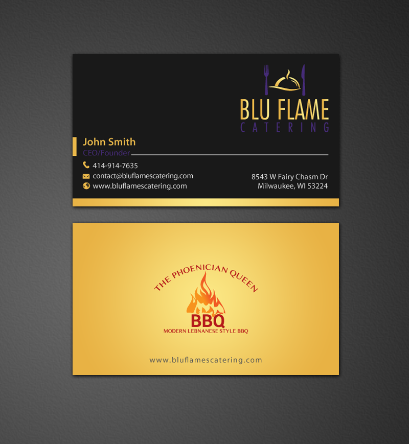 Design En-Tête par chandrayaan.creative pour Blu Flame Catering INC | Design #10297492