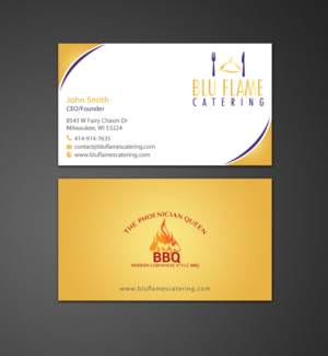 Diseño de Membrete por chandrayaan.creative para Blu Flame Catering INC | Diseño: #10297493