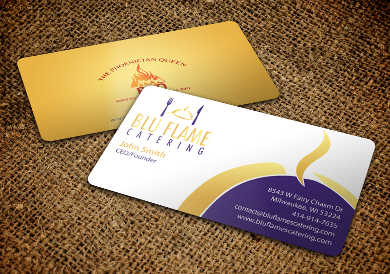 Letterhead Design by chandrayaan.creative for Blu Flame Catering INC | Design #10297494