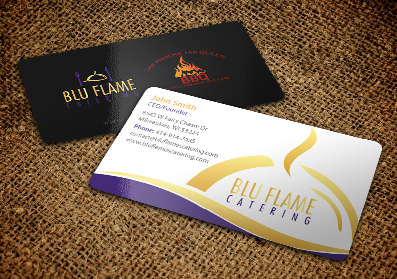 Letterhead Design by chandrayaan.creative for Blu Flame Catering INC | Design #10297497