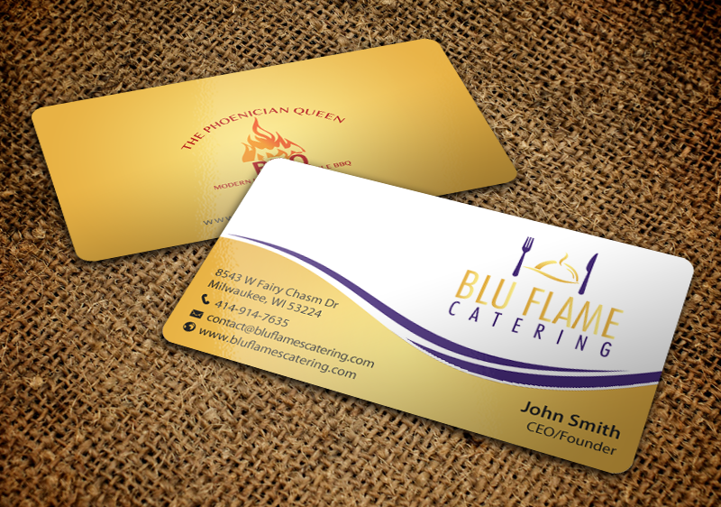 Diseño de Membrete por chandrayaan.creative para Blu Flame Catering INC | Diseño #10301911