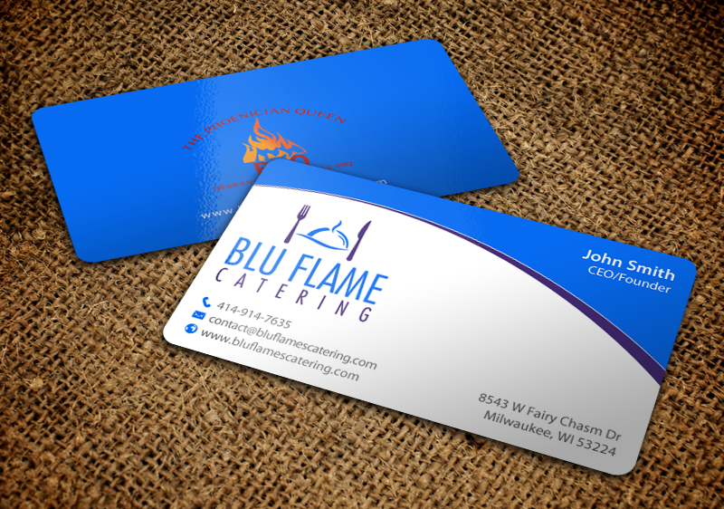 Letterhead Design by chandrayaan.creative for Blu Flame Catering INC | Design #10314045
