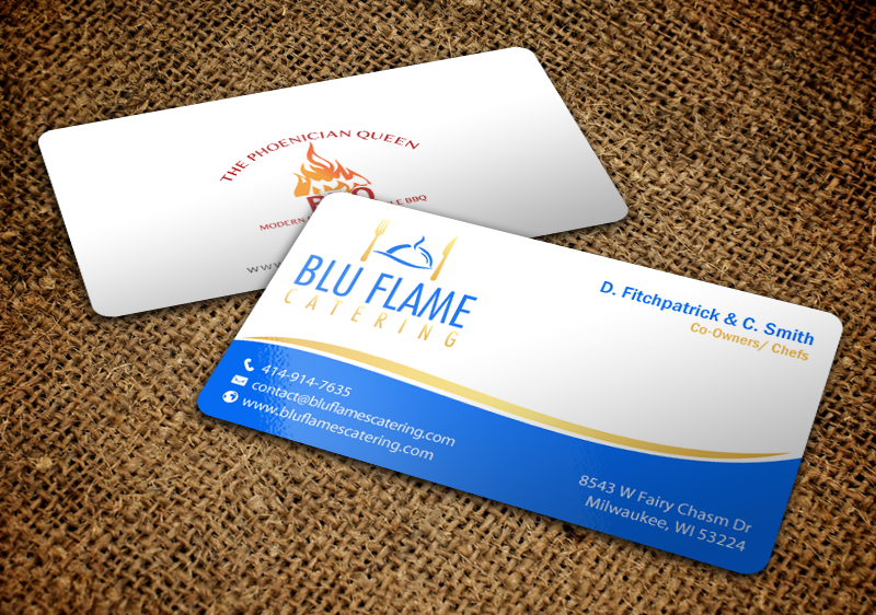 Letterhead Design by chandrayaan.creative for Blu Flame Catering INC | Design #10314046