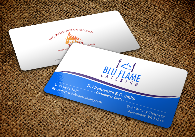 Letterhead Design by chandrayaan.creative for Blu Flame Catering INC | Design #10314047