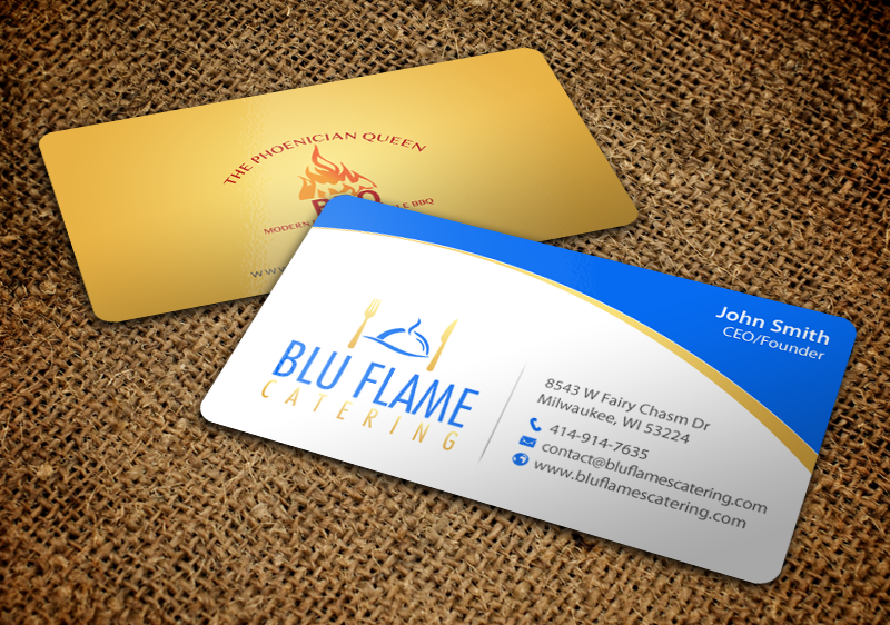 Briefkopf-Design von chandrayaan.creative für Blu Flame Catering INC | Design #10314049