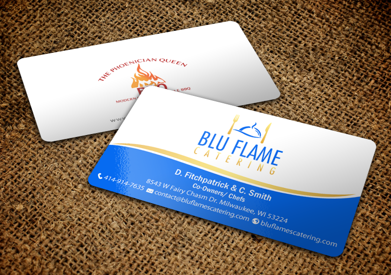 Letterhead Design by chandrayaan.creative for Blu Flame Catering INC | Design #10314050