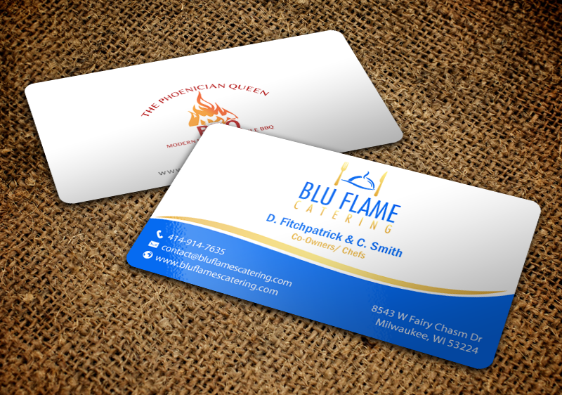 Letterhead Design by chandrayaan.creative for Blu Flame Catering INC | Design #10314053