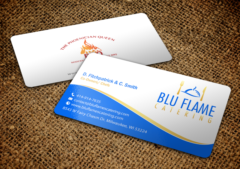 Briefkopf-Design von chandrayaan.creative für Blu Flame Catering INC | Design #10314054