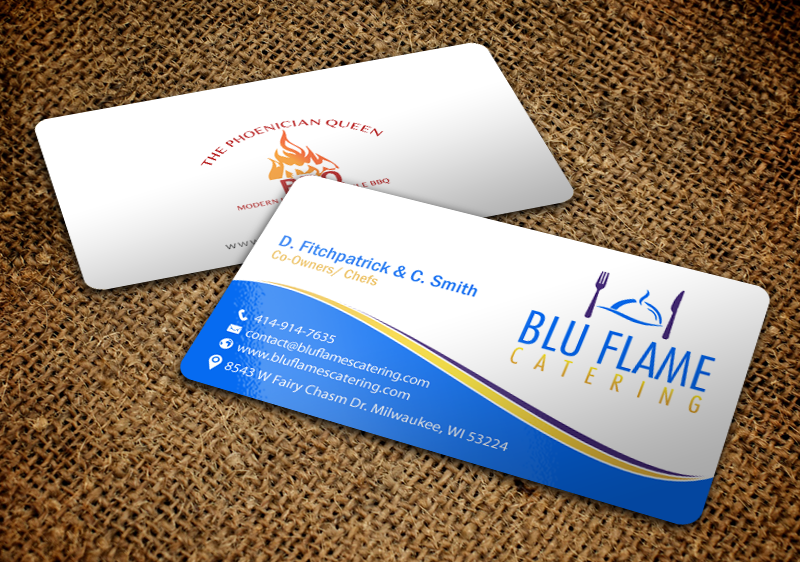 Letterhead Design by chandrayaan.creative for Blu Flame Catering INC | Design #10314056