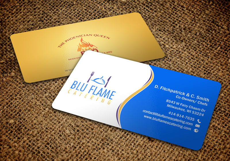 Briefkopf-Design von chandrayaan.creative für Blu Flame Catering INC | Design #10314058