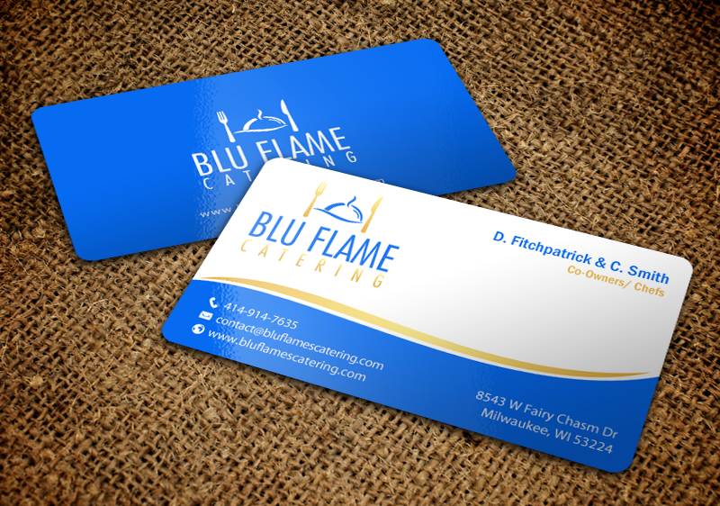 Diseño de Membrete por chandrayaan.creative para Blu Flame Catering INC | Diseño #10323997