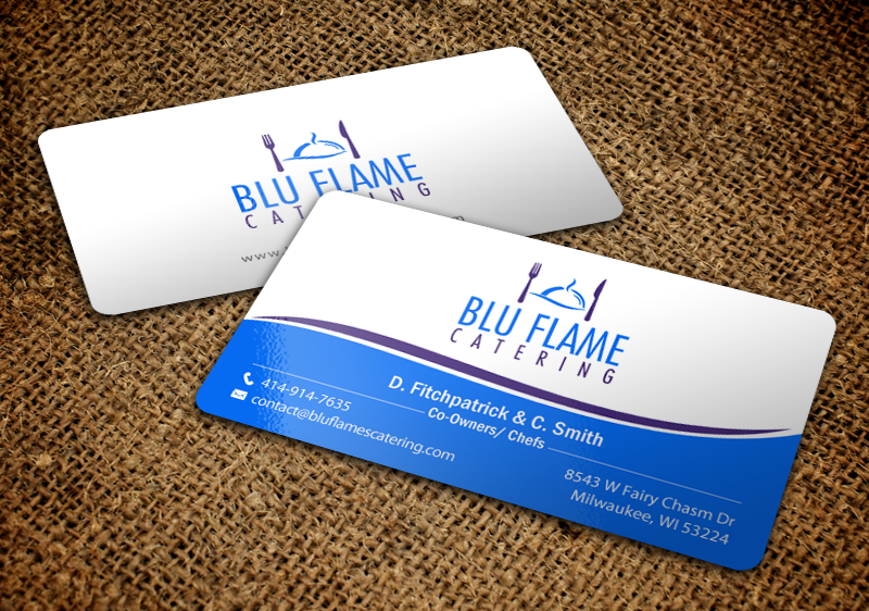 Diseño de Membrete por chandrayaan.creative para Blu Flame Catering INC | Diseño #10324005