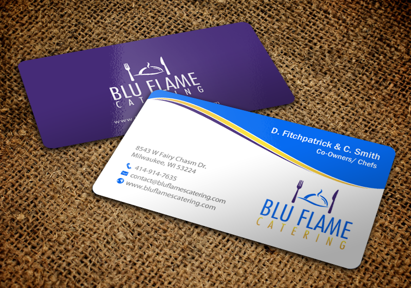 Diseño de Membrete por chandrayaan.creative para Blu Flame Catering INC | Diseño #10324006
