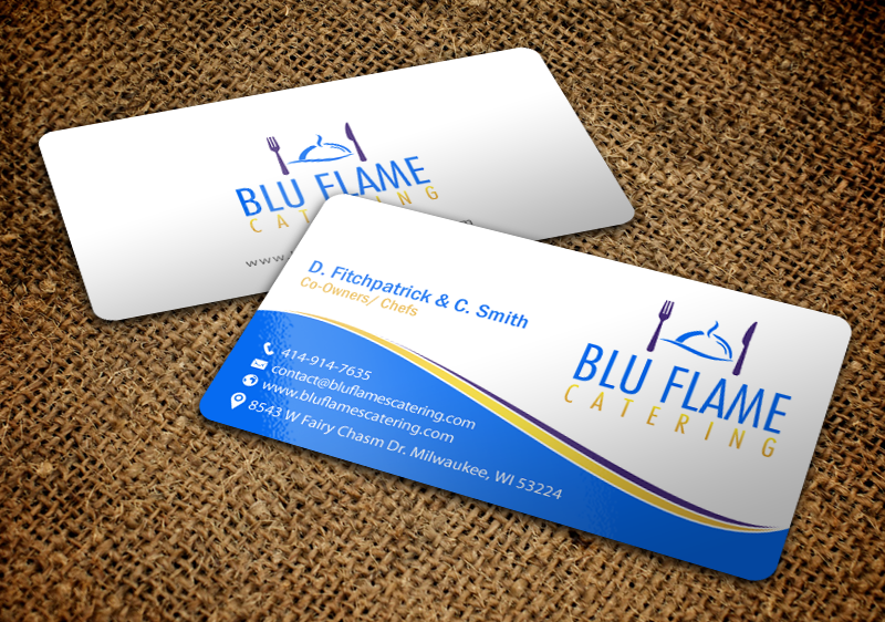 Diseño de Membrete por chandrayaan.creative para Blu Flame Catering INC | Diseño #10324008