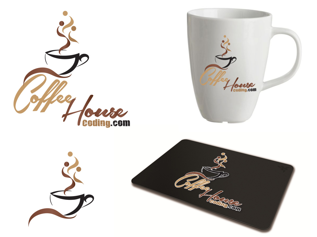 Logo Design by Soula Vetter for Coffee House Coding | Design #2171603