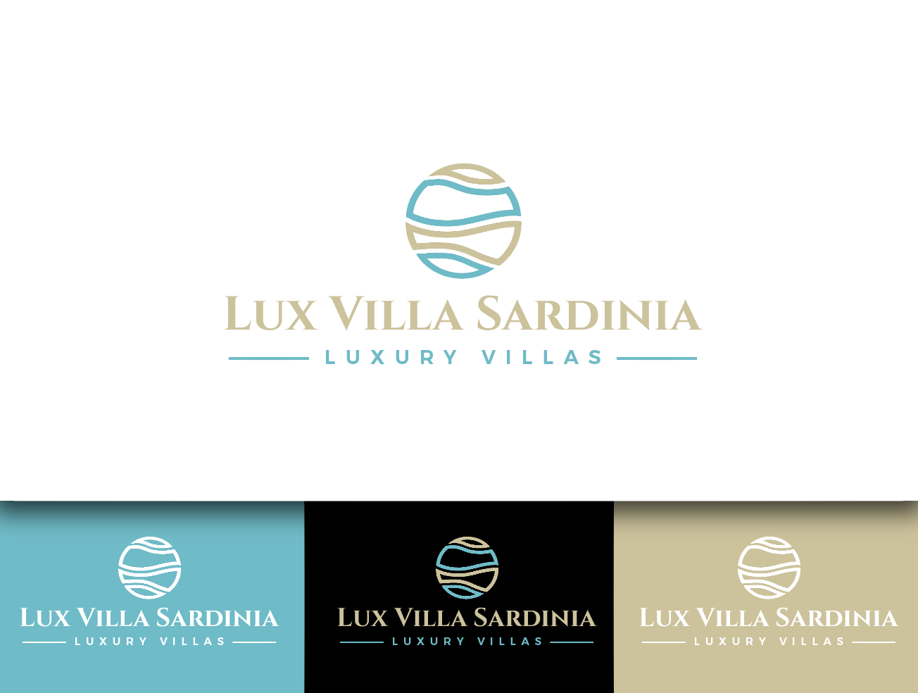 Logo Design by wonderland for Lux Villa Sardinia | Design #10354791