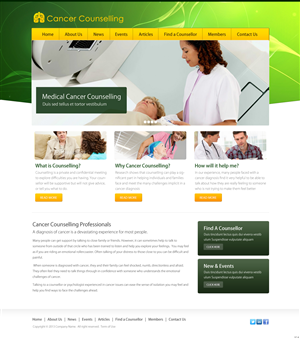 Web Design by pb for Cancer Counselling Professionals Inc | Design: #2179685