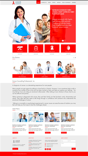Web Design by Gexton for Cancer Counselling Professionals Inc | Design: #2223810