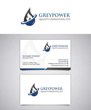 Visitenkarten-Design von Stylez Designz für GreyPower Quality Consulting Ltd. | Design: #10439188