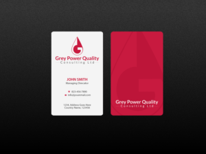Visitenkarten-Design von Creations Box 2015 für GreyPower Quality Consulting Ltd. | Design: #10315505