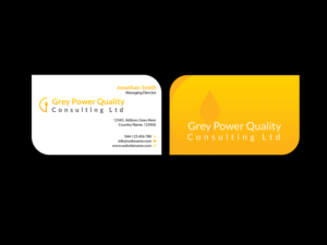 Design de Carte de Visite par Creations Box 2015 pour GreyPower Quality Consulting Ltd. | Design : #10315512