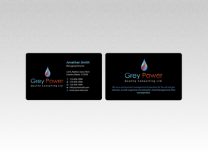 Design de Carte de Visite par Creations Box 2015 pour GreyPower Quality Consulting Ltd. | Design : #10315528