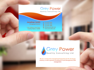 Design de Carte de Visite par Creations Box 2015 pour GreyPower Quality Consulting Ltd. | Design : #10315531
