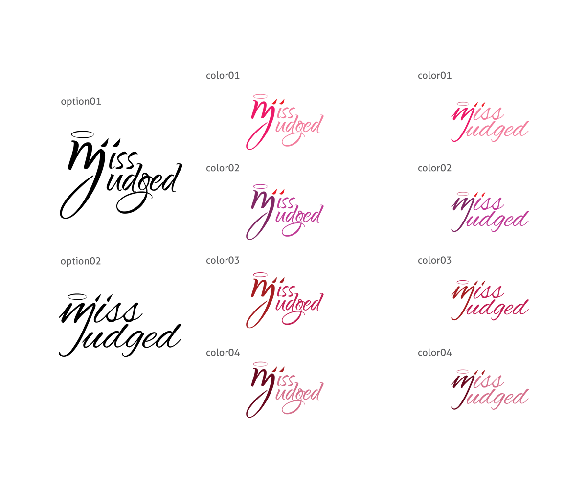 Logo Design by nt for Missjudged | Design #2242151