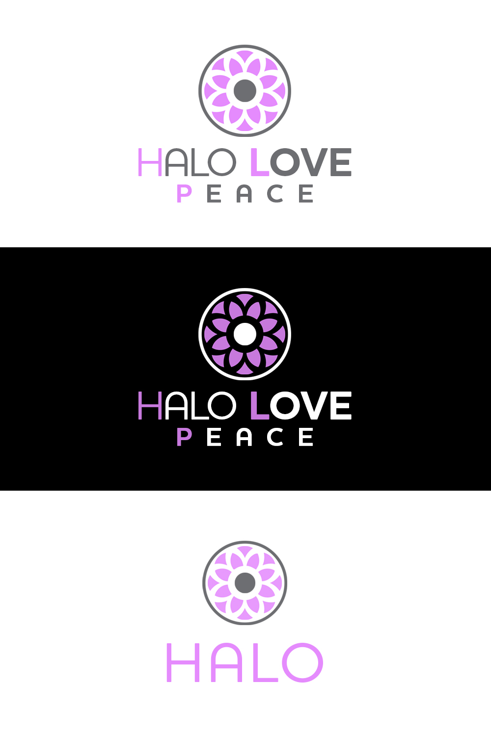 Logo Design by rivemediadesign for Halo Love Peace | Design #10357452