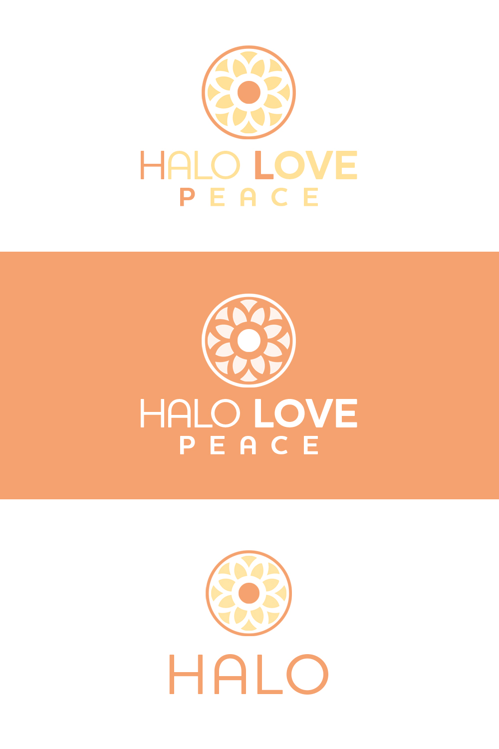 Logo Design by rivemediadesign for Halo Love Peace | Design #10357498