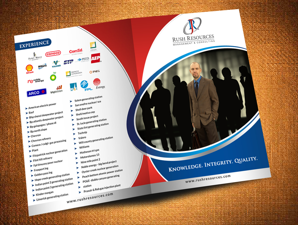 Diseño de Brochure por debdesign para Rush Resources | Diseño #10290629
