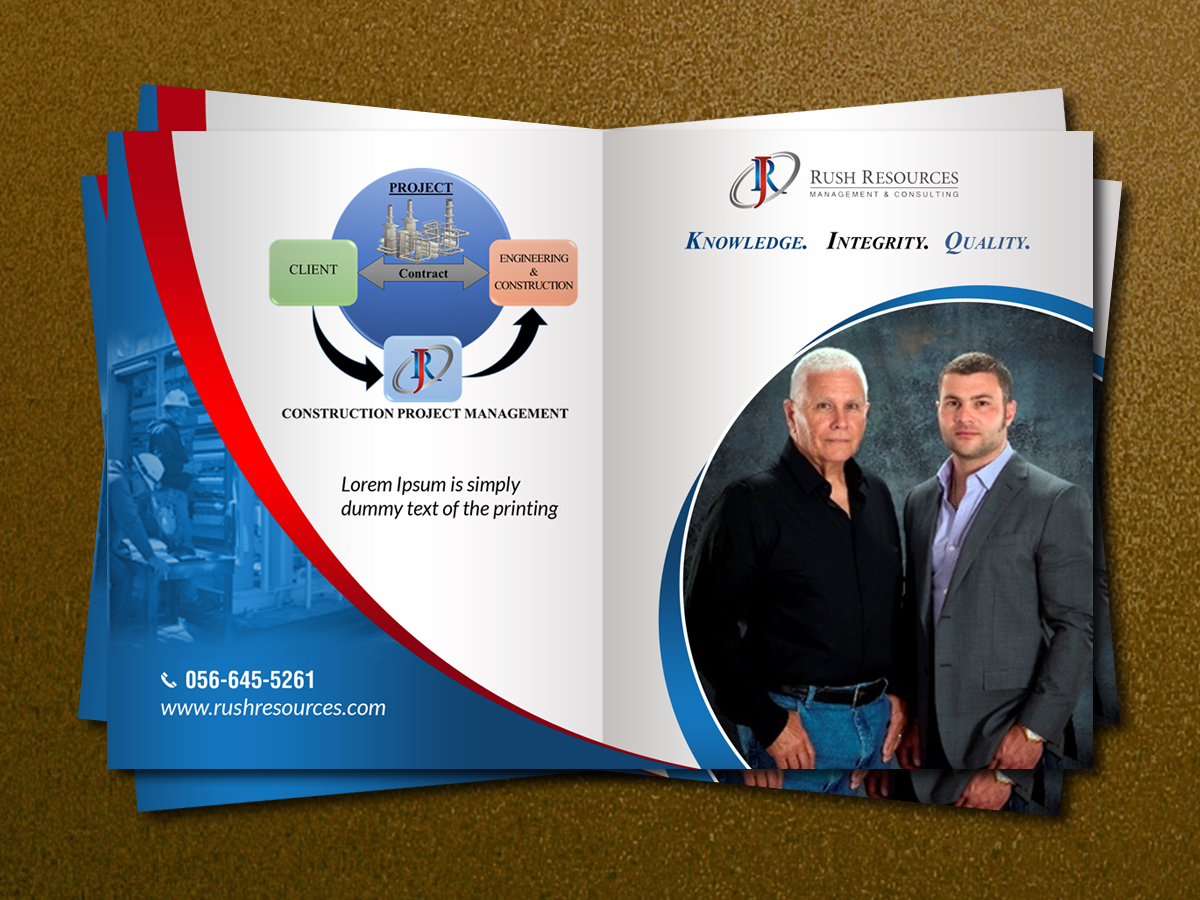 Brochure Design by debdesign for Rush Resources | Design #10394078