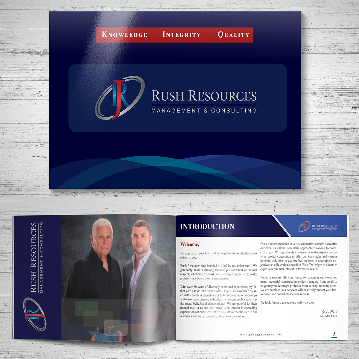 Diseño de Brochure por Nurul Afsar para Rush Resources | Diseño #10433804