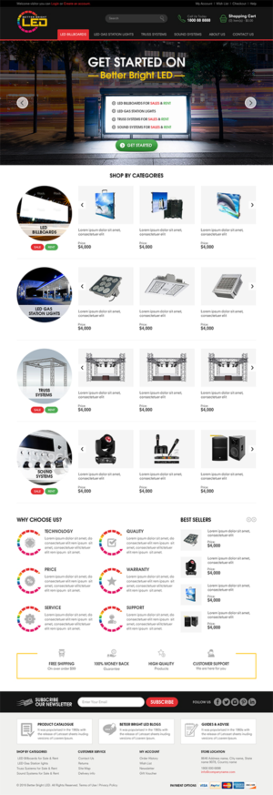 Better Brite LED - E- Commerce site