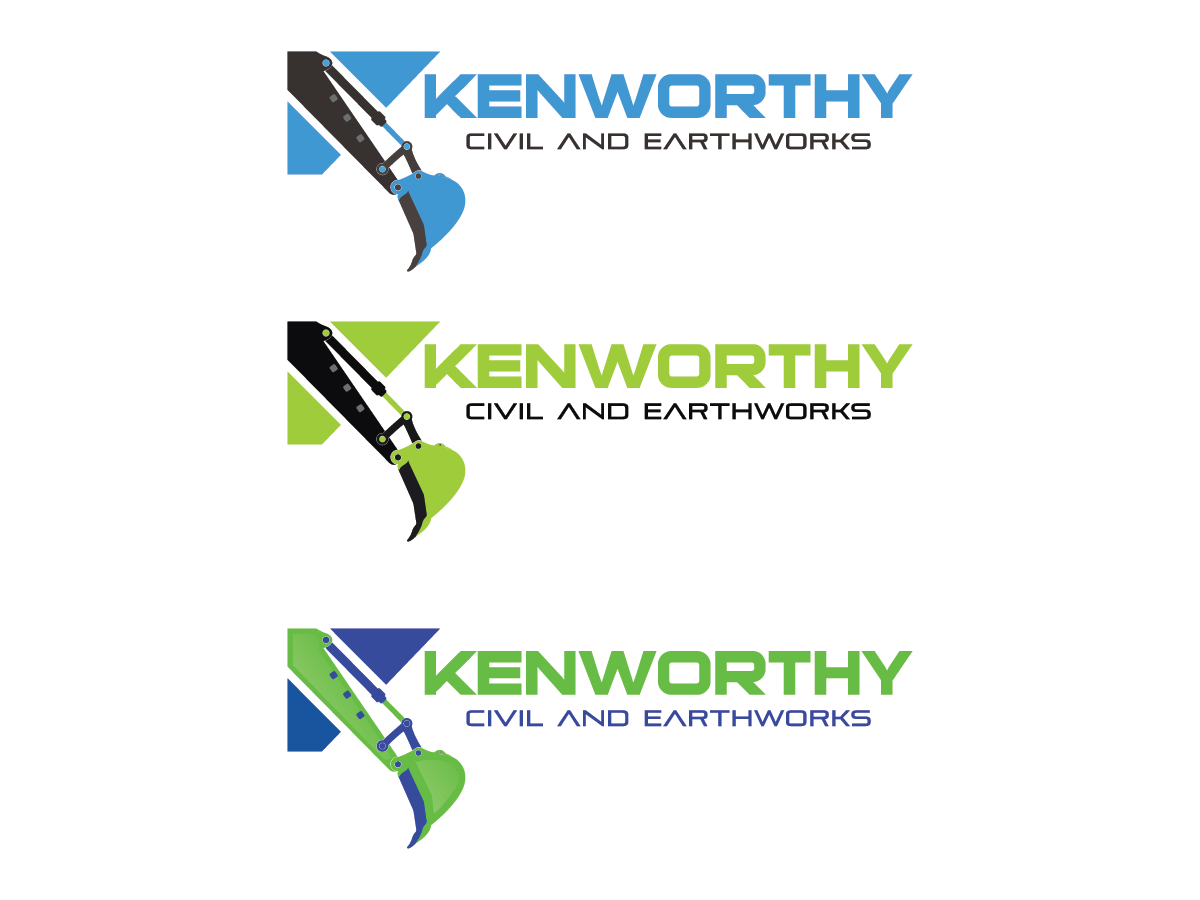 Logo Design by HDart for Kenworthy Civil and Earthworks  | Design #10319363