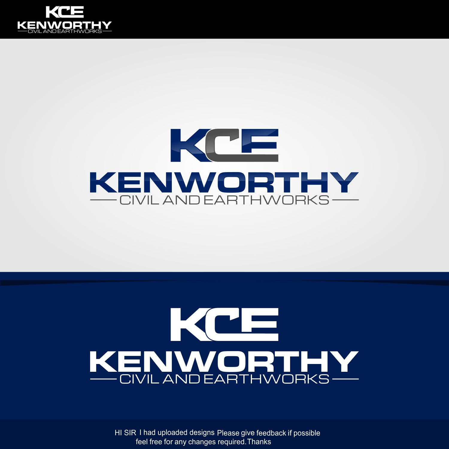 Logo Design by Jenny for Kenworthy Civil and Earthworks  | Design #10381744